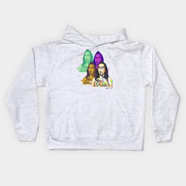 Hard Knock Wife Kids Hoodie by JJ Barrows 